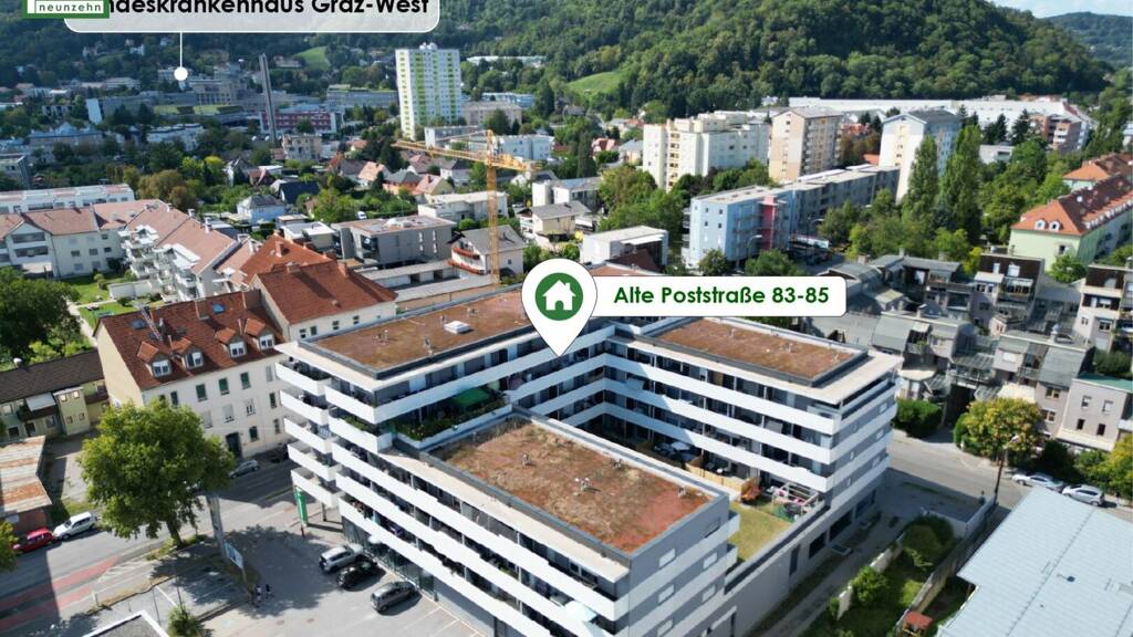 WG-Zimmer zur Miete 667 € 3 Zimmer 65,4 m² 2. Geschoss Alte Poststraße 83-85 Lend Graz 8020