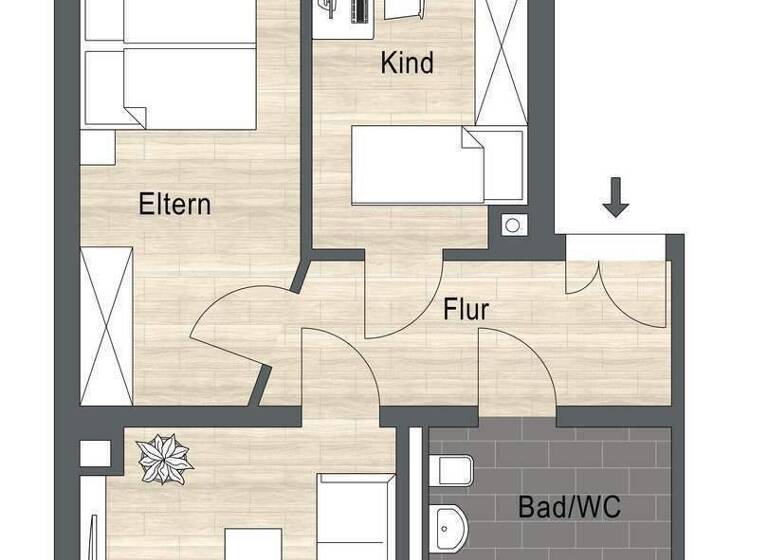 Wohnung zur Miete 869 € 2 Zimmer 66 m² 1. Geschoss frei ab 01.06.2026 Elisabeth-Schumacher-Str. 9 Paunsdorf Leipzig 04319