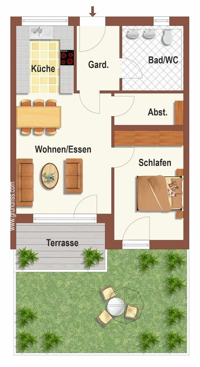 Wohnung zum Kauf 286.150 € 2 Zimmer 62 m²<br/>Wohnfläche Deggendorf Deggendorf 94469