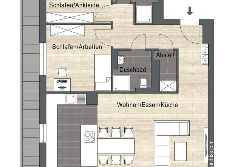 Penthouse zum Kauf - Erstbezug provisionsfrei 729.000 € 3 Zimmer 107,2 m² 2. Geschoss Speldorf Mülheim an der Ruhr / Speldorf 45478