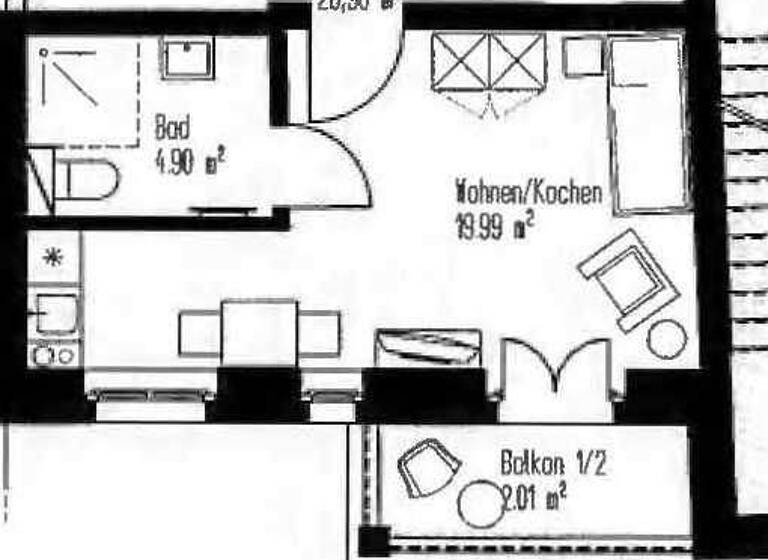 Studio zum Kauf als Kapitalanlage geeignet 70.000 € 1 Zimmer 26,9 m² Pater-Aurelius-Platz 4 Wahren Leipzig 04159