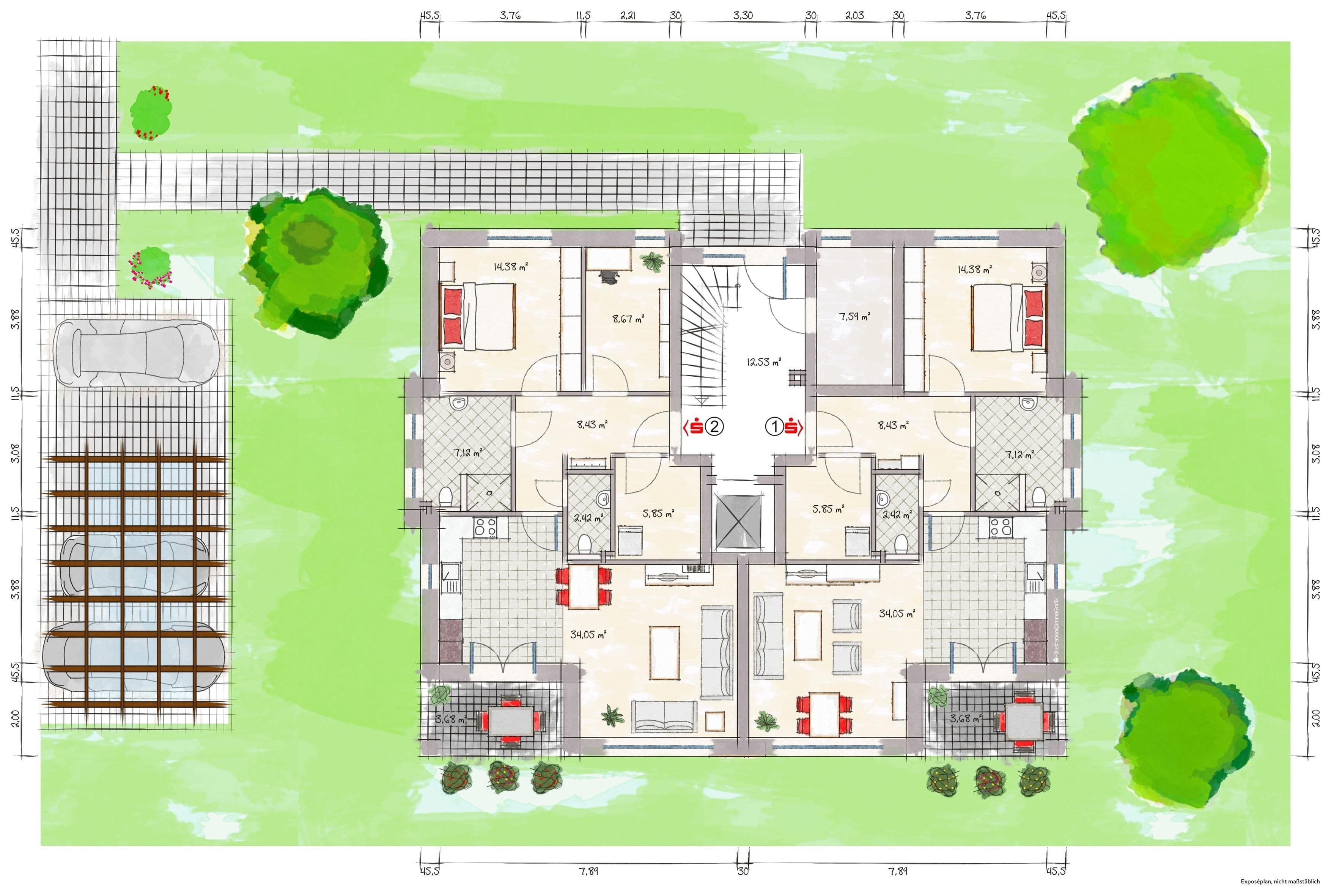 Wohnung zum Kauf provisionsfrei 296.800 € 2 Zimmer 75,9 m²<br/>Wohnfläche Friesoythe Friesoythe 26169