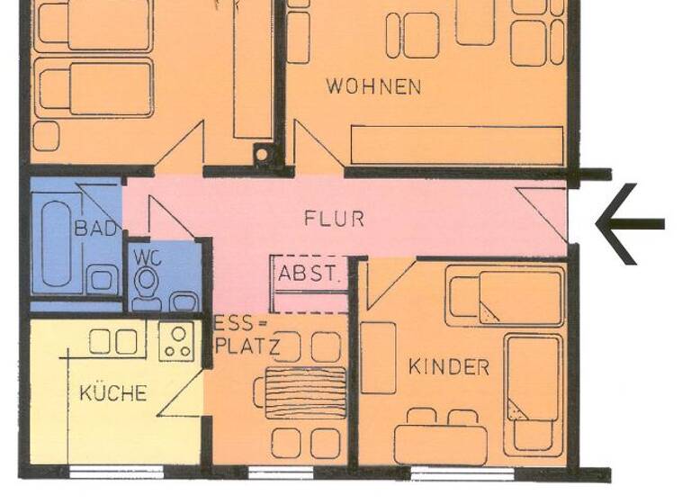 Wohnung zur Miete 681 € 3 Zimmer 77,4 m² 2. Geschoss frei ab 01.08.2026 Heinrich-Plett-Straße 82 Oberzwehren Kassel 34132
