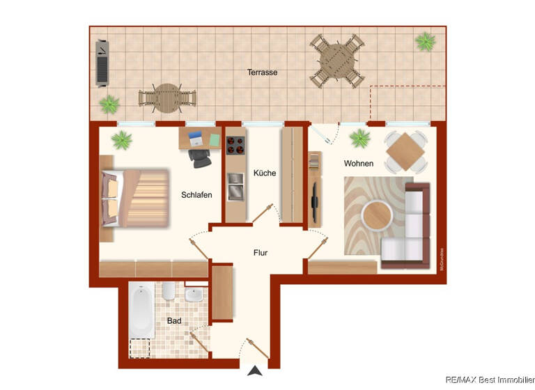 Wohnung zum Kauf 233.333 € 2 Zimmer 69,1 m²<br/>Wohnfläche EG<br/>Geschoss Tempelhof Berlin 12099