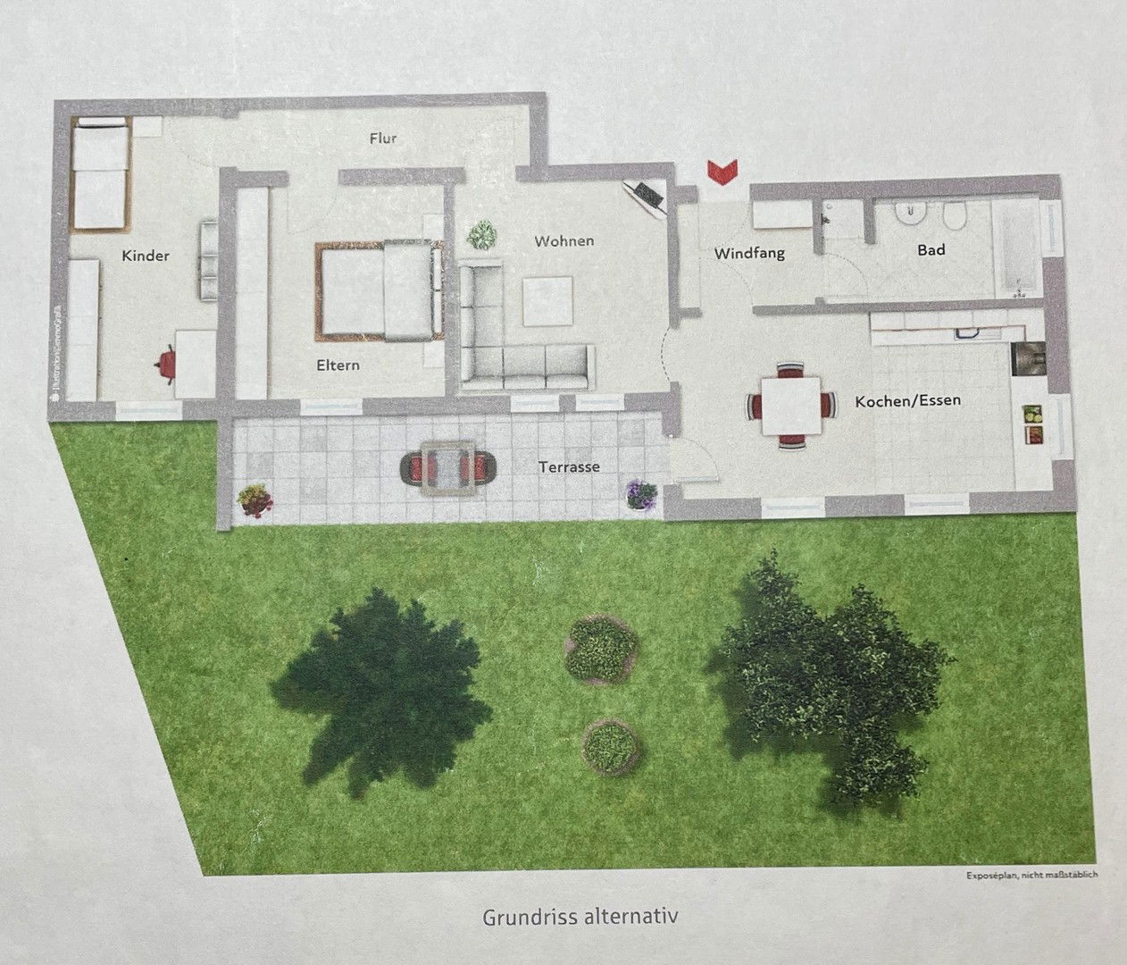 Terrassenwohnung zum Kauf provisionsfrei 322.000 € 3 Zimmer 82 m²<br/>Wohnfläche EG<br/>Geschoss Wildberg Weißensberg 88138