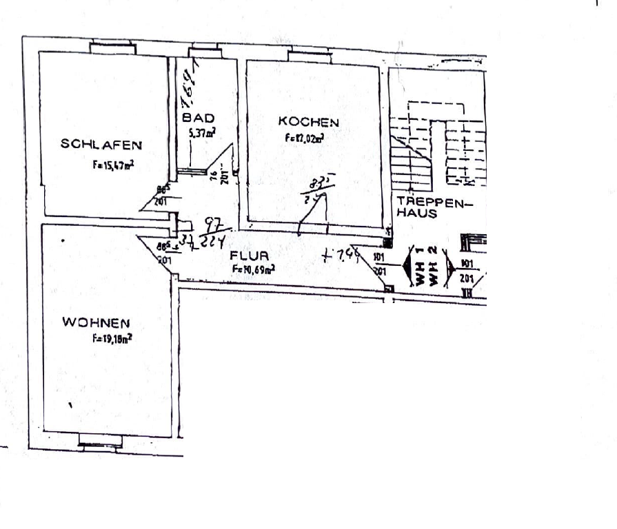 Wohnung zur Miete 450 € 2 Zimmer 68 m²<br/>Wohnfläche Wettin Wettin-Löbejün 06193