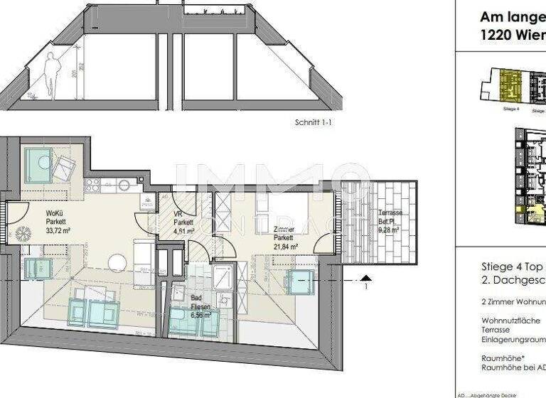Wohnung zum Kauf - Erstbezug provisionsfrei 525.190 € 2 Zimmer 66,7 m² Wien 1220