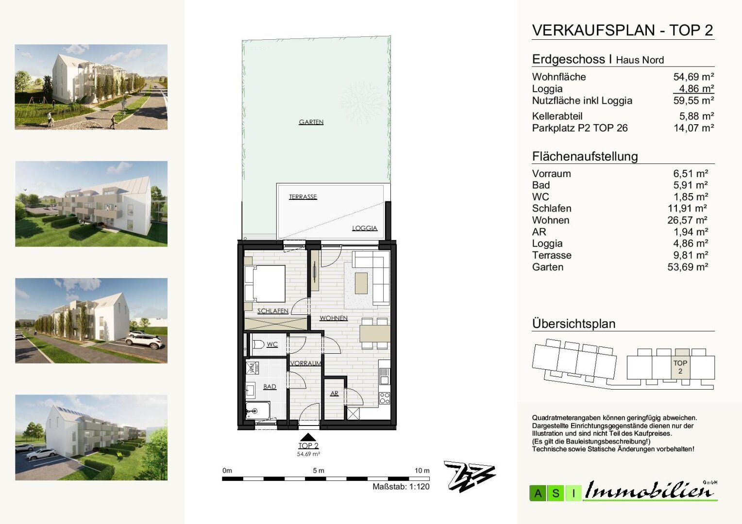 Wohnung zum Kauf 271.510 € 2 Zimmer 54,7 m²<br/>Wohnfläche EG<br/>Geschoss 01.05.2026<br/>Verfügbarkeit Schaffelhoferweg 1, 3 Gallneukirchen 4210