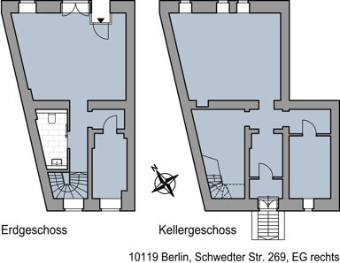 Bürofläche zur Miete provisionsfrei 3.316,96 € 2 Zimmer 59,1 m² Bürofläche Schwedter Str. 269 Prenzlauer Berg Berlin 10119