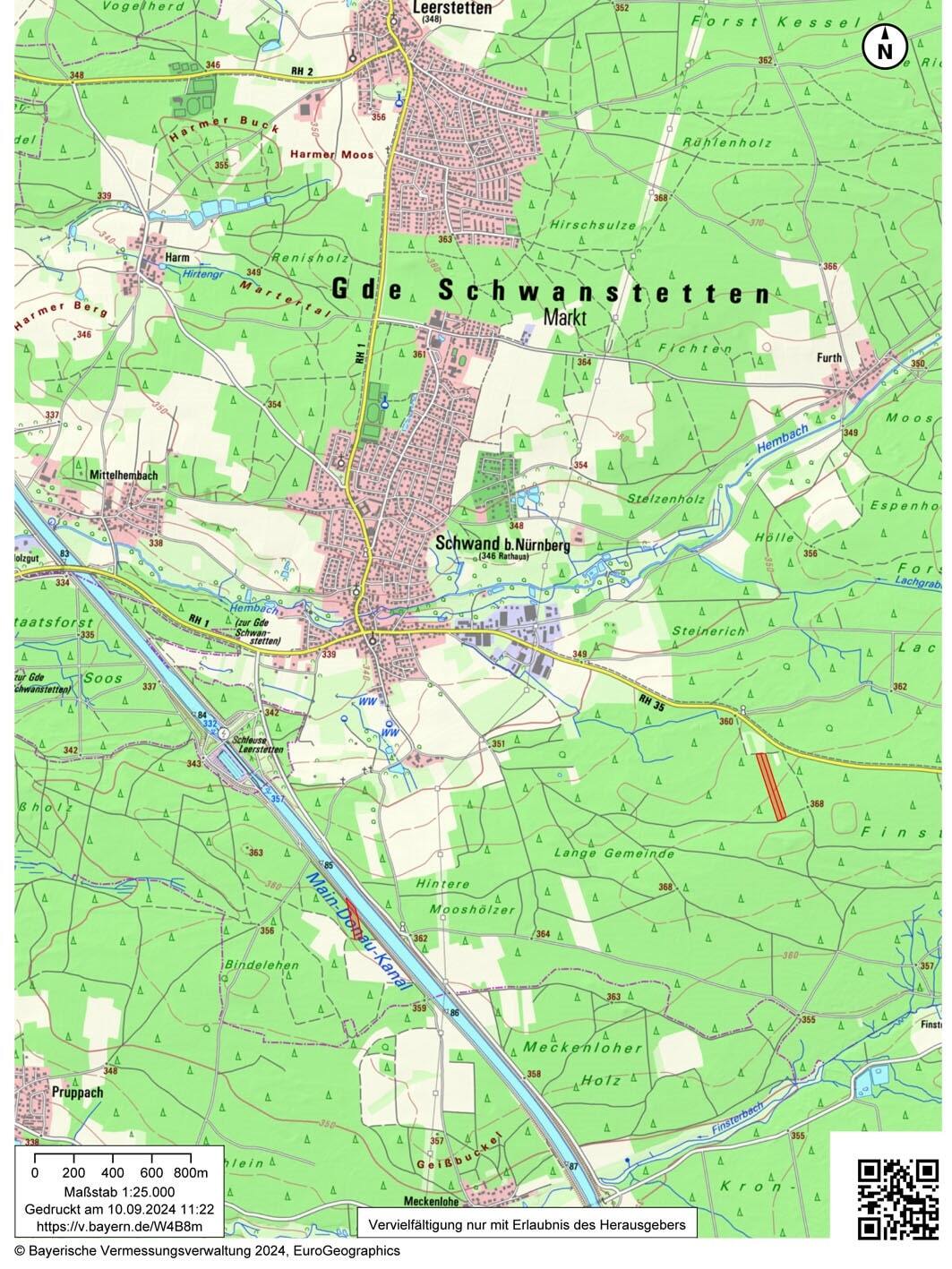 Land-/Forstwirtschaft zum Kauf 81.795 € 23.370 m²<br/>Grundstück Leerstetten Schwanstetten 90596