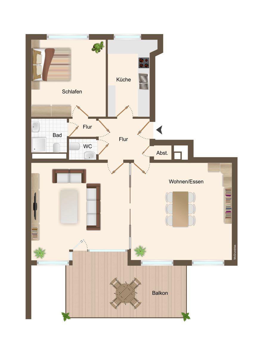 Wohnung zur Miete 1.500 € 3 Zimmer 92 m²<br/>Wohnfläche 1.<br/>Geschoss 01.02.2025<br/>Verfügbarkeit Hummelsbüttel Hamburg 22339