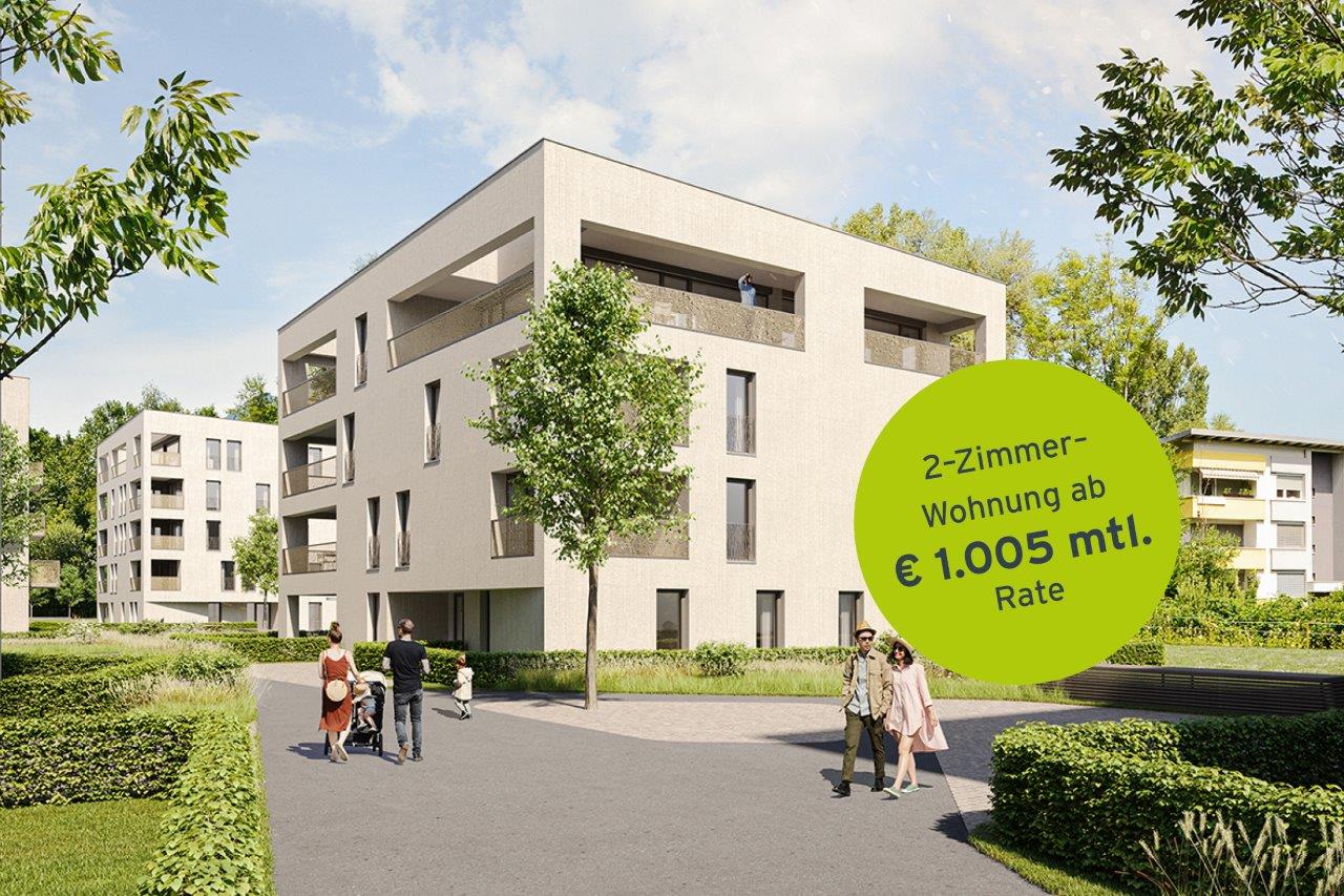 Wohnung zum Kauf 391.000 € 2 Zimmer 59,2 m²<br/>Wohnfläche Am Eisweiher Dornbirn 6850