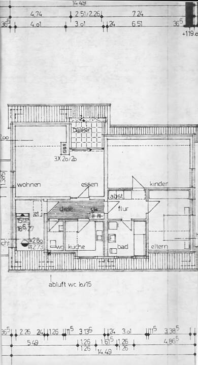 Wohnung zur Miete 795 € 3,5 Zimmer 104 m² Dachgeschoss, 1. Geschoss frei ab 01.09.2025 Stadion Witten 58453