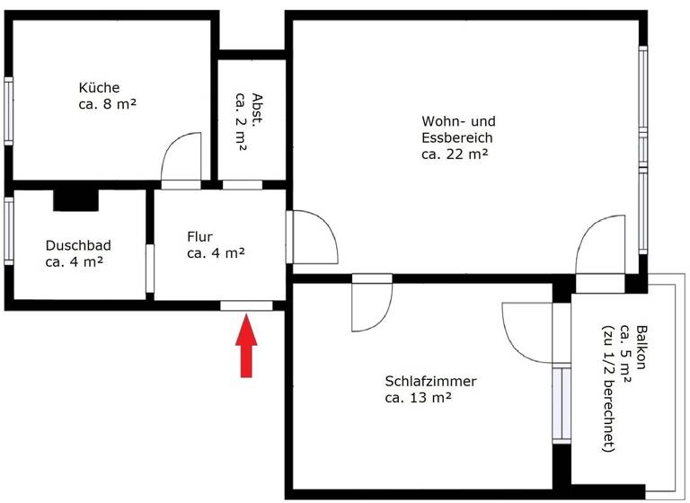 Wohnung zum Kauf 125.000 € 2 Zimmer 55 m²<br/>Wohnfläche 2.<br/>Geschoss Sodenmatt Bremen 28259