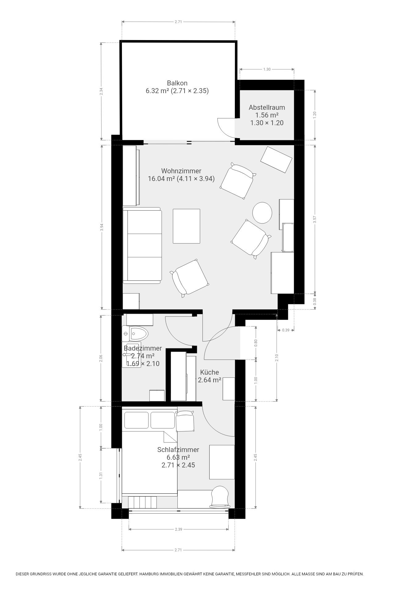 Wohnung zum Kauf 119.000 € 1,5 Zimmer 32,5 m²<br/>Wohnfläche 2.<br/>Geschoss Dahme Dahme 23747