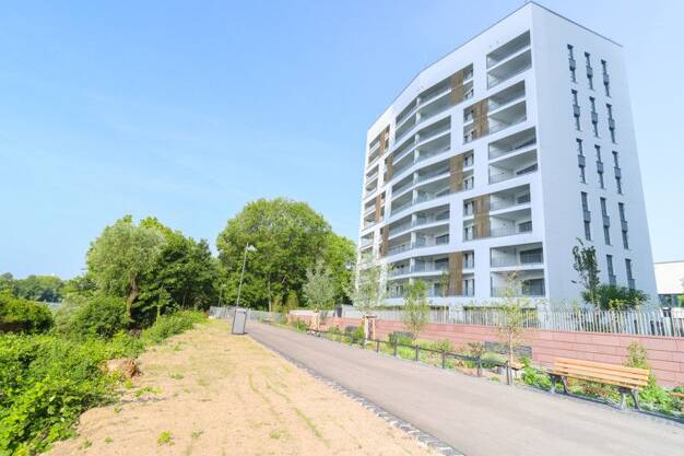 Wohnung zur Miete - Erstbezug 1.658 € 2 Zimmer 70,8 m² 12. Geschoss frei ab 01.08.2025 Gutleutstraße 289 Gutleutviertel Frankfurt-Gutleutviertel 60327