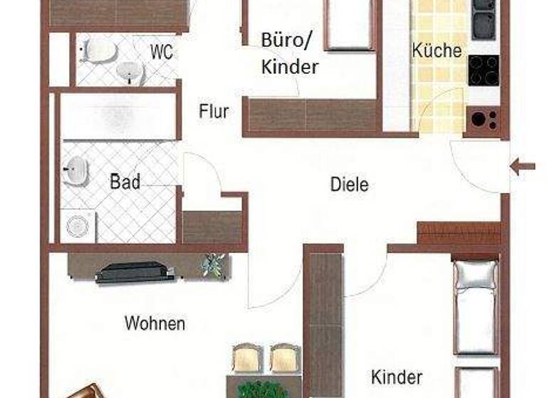 Wohnung zum Kauf 270.000 € 4 Zimmer 103,7 m² 3. Geschoss Schwäbisch Hall 74523
