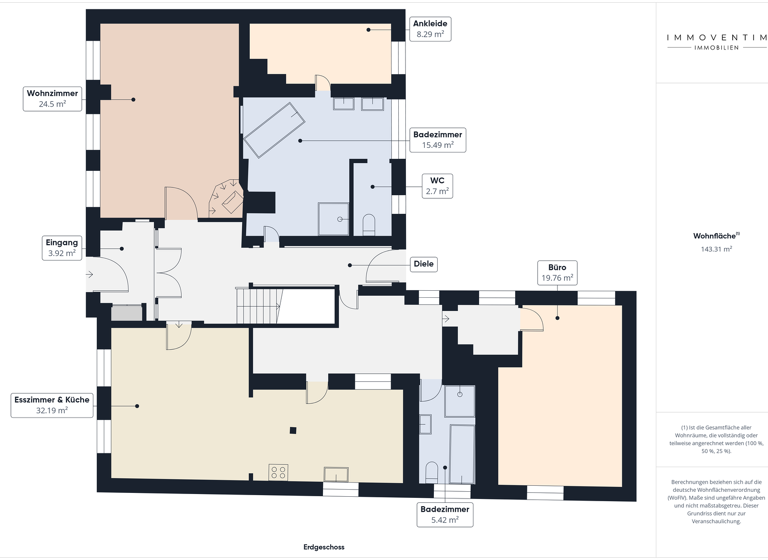 Einfamilienhaus zum Kauf 329.000 € 12 Zimmer 260 m² 900 m² Grundstück Tessin 18195