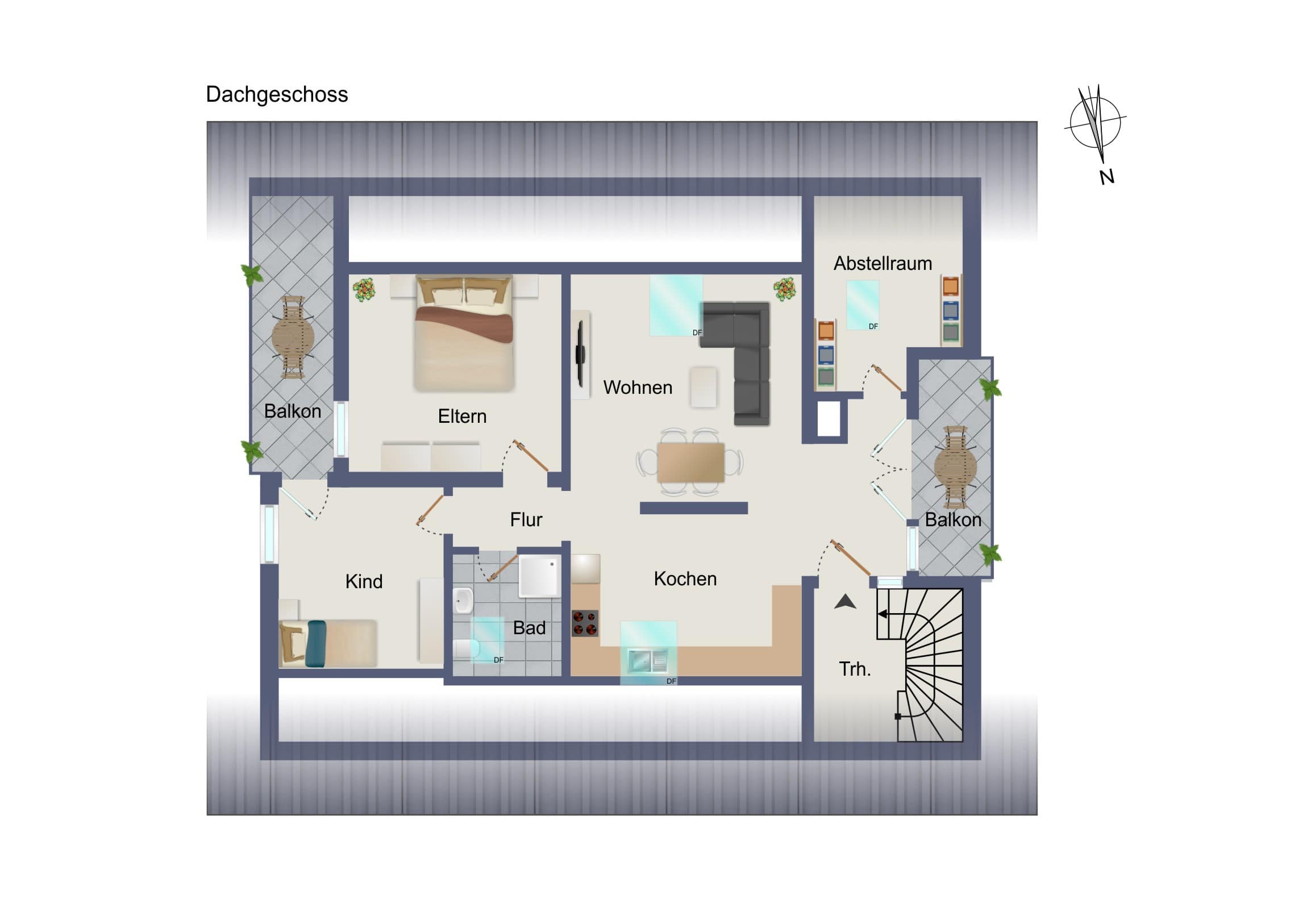 Wohnung zum Kauf 180.000 € 3 Zimmer 75,6 m²<br/>Wohnfläche ab sofort<br/>Verfügbarkeit Tannheim Tannheim 88459