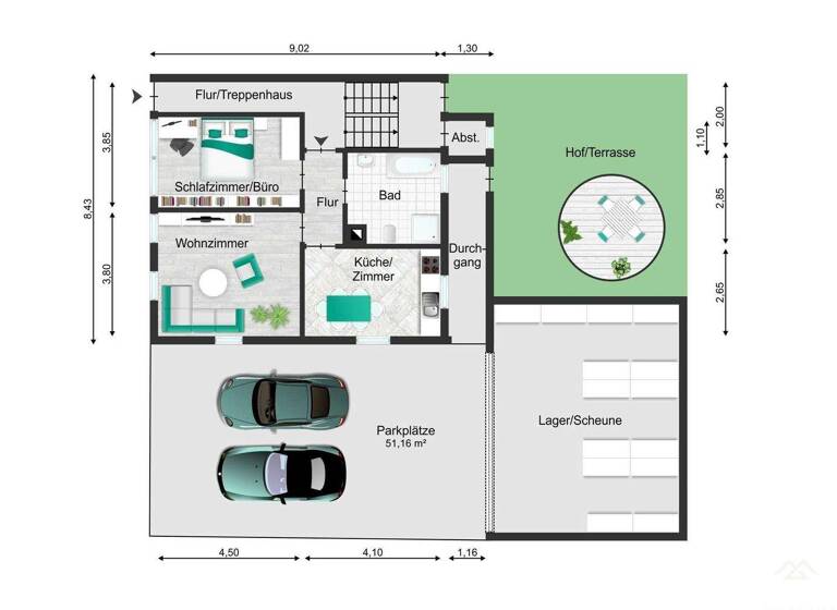 Mehrfamilienhaus zum Kauf 399.000 € 7 Zimmer 145 m² 346 m² Grundstück Büchenbronn Pforzheim 75180