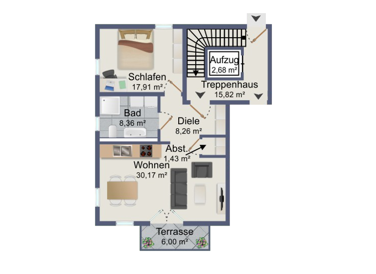 Wohnung zum Kauf - Erstbezug provisionsfrei 399.000 € 2 Zimmer 69,1 m² Rheidt Niederkassel 53859