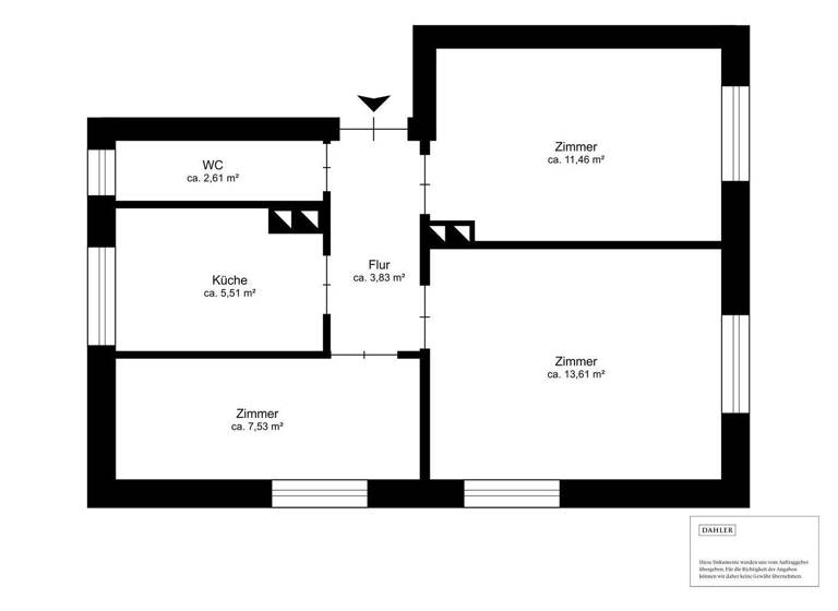 Wohnung zum Kauf 166.000 € 2,5 Zimmer 45 m² Eidelstedt Hamburg 22523