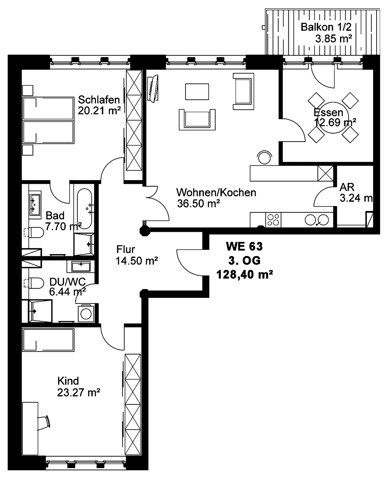 Wohnung zum Kauf 550.000 € 4 Zimmer 128,4 m²<br/>Wohnfläche 3.<br/>Geschoss Schulze-Boysen-Str. 02 Reudnitz-Thonberg Leipzig 04317