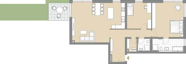 Wohnung zum Kauf provisionsfrei 831.500 € 3 Zimmer 122,3 m² EG Rotenbachtalstraße 31 Baden-Baden - Kernstadt Baden-Baden 76530