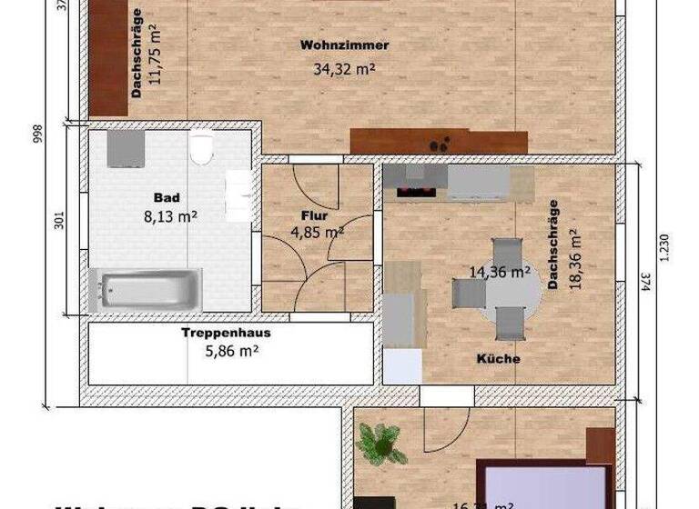Wohnung zur Miete 330 € 2 Zimmer 60 m² 2. Geschoss Grünhain Grünhain-Beierfeld 08344