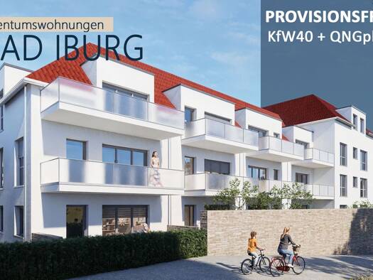 Terrassenwohnung zum Kauf - Erstbezug provisionsfrei 392.500 € 3 Zimmer 86 m² 3 Geschosse frei ab 01.08.2027 Schloßstraße 1 Bad Iburg Bad Iburg 49186