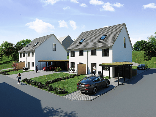 Doppelhaushälfte zum Kauf - Neubau provisionsfrei 487.000 € 5 Zimmer 128,2 m² 364,6 m² Grundstück Neibsheim Bretten 75015