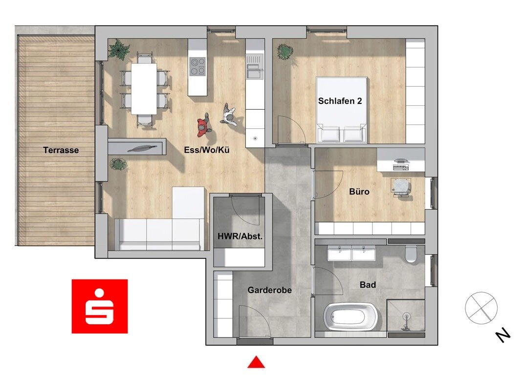 Wohnung zum Kauf provisionsfrei 551.500 € 3 Zimmer 86,7 m²<br/>Wohnfläche 1.<br/>Geschoss Forsthof Schwabach 91126