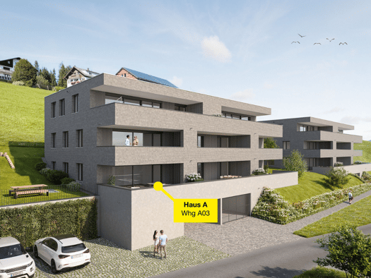Terrassenwohnung zum Kauf - Erstbezug 492.000 € 3 Zimmer 71,3 m² Engelspitz Sulzberg 6934