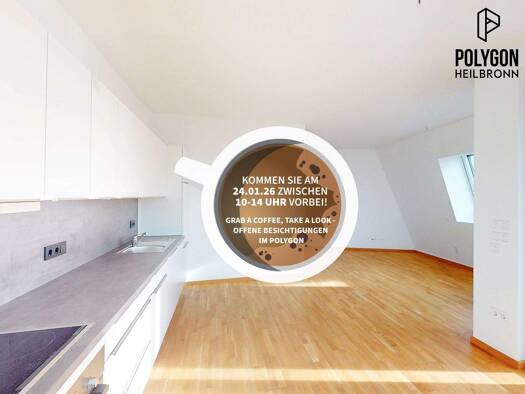 Wohnung zur Miete - Erstbezug 1.190 € 3 Zimmer 76 m² 4. Geschoss Happelstraße 41 Heilbronn 74074