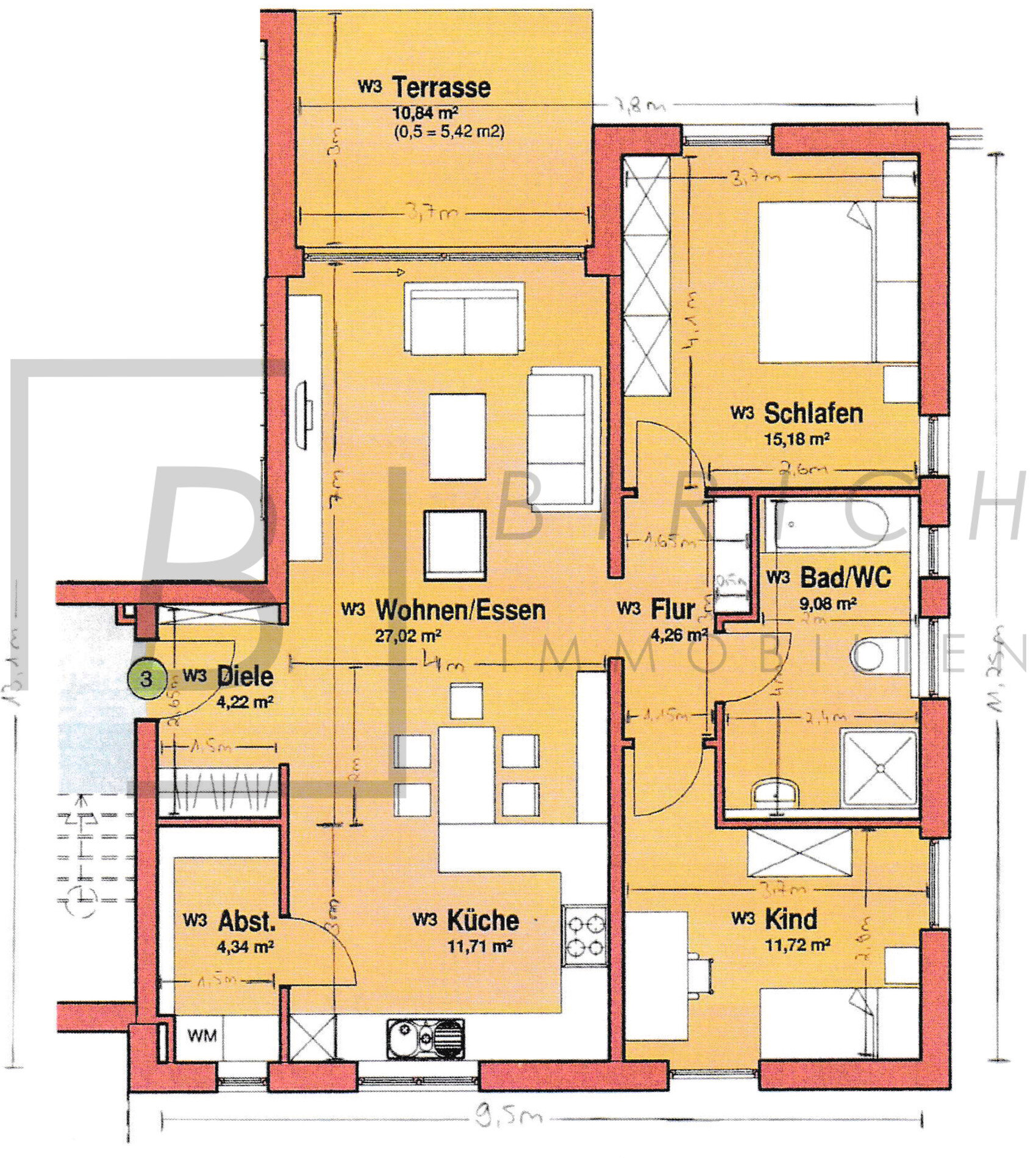 Wohnung zum Kauf 388.300 € 3 Zimmer 93 m²<br/>Wohnfläche EG<br/>Geschoss Hüttisheim Hüttisheim 89185