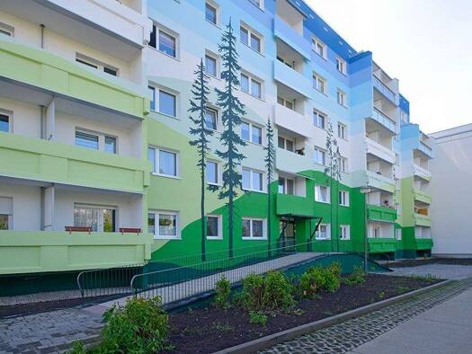 Wohnung zur Miete 414 € 2 Zimmer 51,8 m² 1. Geschoss Weißenfelser Straße 45 Silberhöhe Halle (Saale) 06132