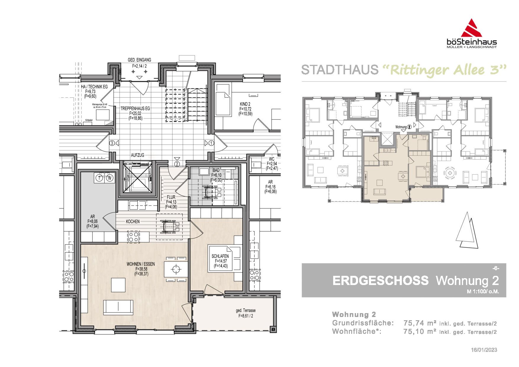 Wohnung zur Versteigerung provisionsfrei 262.000 € 2 Zimmer 75,1 m²<br/>Wohnfläche ab sofort<br/>Verfügbarkeit Rittinger Allee 3 Neustadt - Südwest Neustadt am Rübenberge 31535