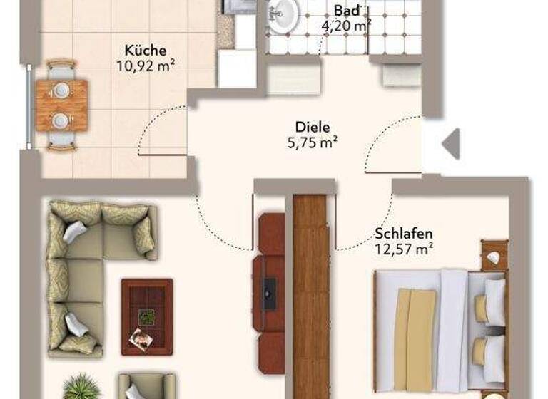 Wohnung zur Miete 480 € 2 Zimmer 55 m² Griesbach Bad Griesbach 94086