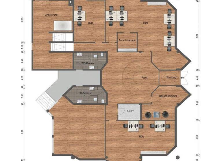 Bürofläche zur Miete 10,60 € 510 m² Bürofläche Renningen 71272