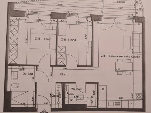 Wohnung zur Miete 1.600 € 3 Zimmer 80 m² Geschoss 3/5 frei ab sofort Bürgerstraße 53 Britz Berlin 12347
