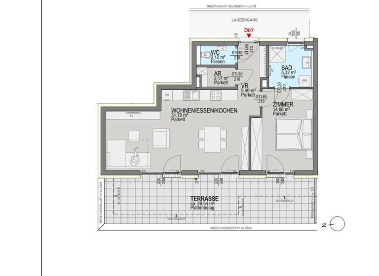 Wohnung zum Kauf 399.900 € 2 Zimmer 61,5 m² Straßgang Graz 8054