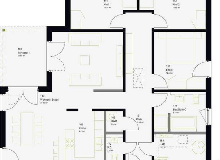 Einfamilienhaus zum Kauf - Erstbezug provisionsfrei 389.000 € 4 Zimmer 137 m² 660 m² Grundstück Kargow 17192