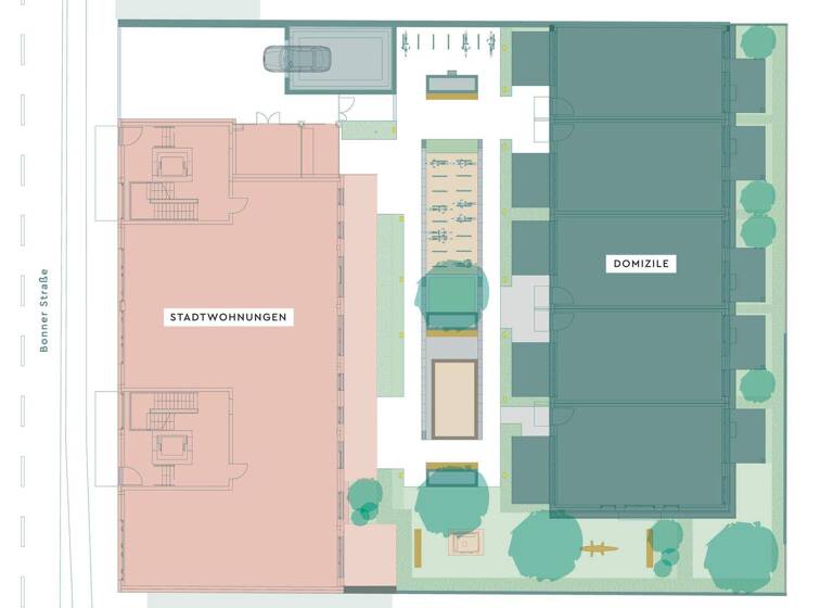 Wohnung zum Kauf - Erstbezug provisionsfrei 889.900 € 3 Zimmer 94,8 m² 4. Geschoss Bonner Straße 515 Marienburg Köln 50968