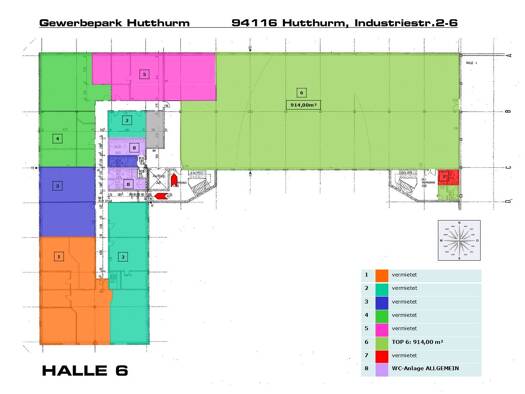 Produktionshalle zur Miete provisionsfrei 914 m² Lagerfläche Industriestraße 6 Hutthurm Hutthurm 94116