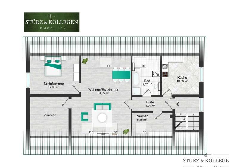 Wohnung zum Kauf 195.000 € 3 Zimmer 90 m² 4. Geschoss Lahr Lahr/Schwarzwald 77933