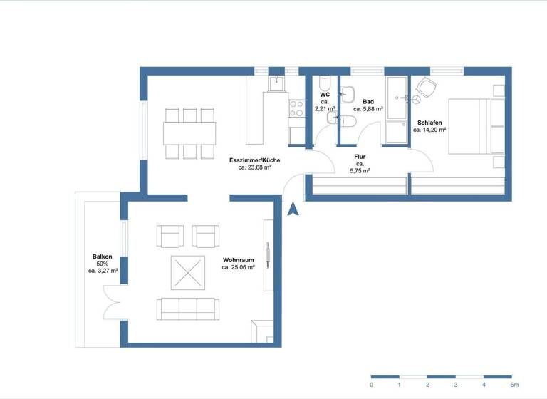 Wohnung zum Kauf 789.000 € 3 Zimmer 86 m² Rotherbaum Hamburg / Rotherbaum 20148