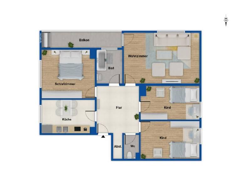 Wohnung zum Kauf 360.000 € 4 Zimmer 88 m²<br/>Wohnfläche 2.<br/>Geschoss Dorfen Dorfen 84405