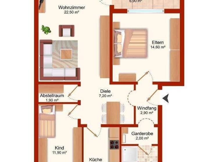 Wohnung zum Kauf 199.000 € 3 Zimmer 83 m² 2. Geschoss Kreideberg Lüneburg 21339