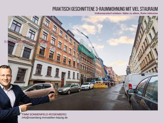 Wohnung zum Kauf 149.900 € 3 Zimmer 79,7 m² EG Paulinenstraße 7 WE01 Volkmarsdorf Leipzig 04315