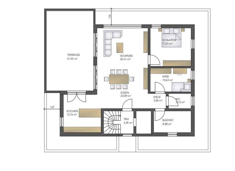 Penthouse zum Kauf - Erstbezug provisionsfrei 500.000 € 3 Zimmer 125 m² Bad Mergentheim 97980